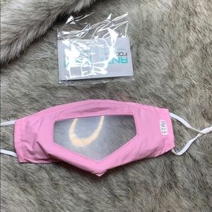 Light Pink Mask with AntiFog Panel